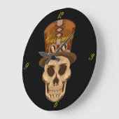 Steampunk Skull in Top Hat Thunder_Cove Grote Klok (Hoek)