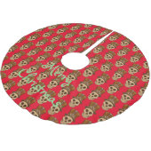 Steampunk Skull in Top Hat Thunder_Cove Kerstboom Rok (Gekanteld)