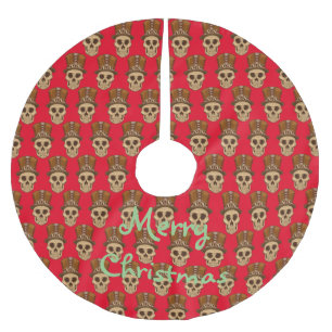 Steampunk Skull in Top Hat Thunder_Cove Kerstboom Rok