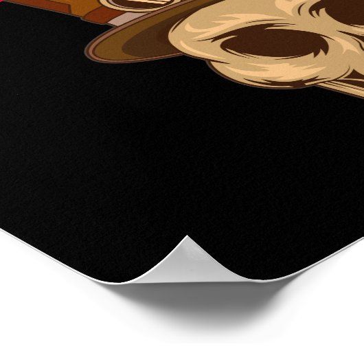 Steampunk Skull in Top Hat Thunder_Cove Poster (Hoek)