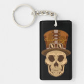 Steampunk Skull in Top Hat Thunder_Cove Sleutelhanger (Voorkant)