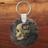 Steampunk Skull Sleutelhanger (Voorkant)