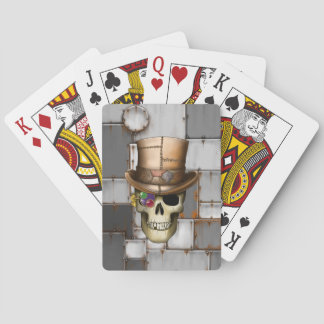 Steampunk Skull-spelkaarten Speelkaarten