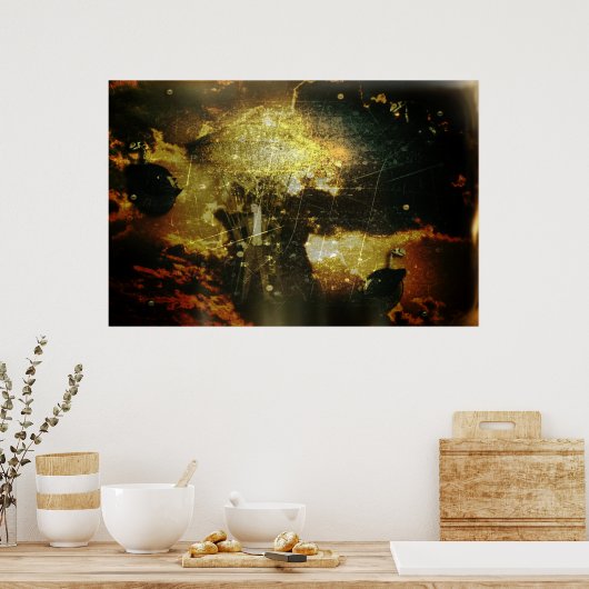 Steampunk Sky Poster (Keuken)