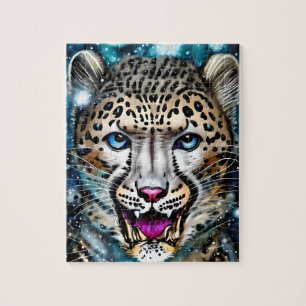 Steampunk Snow Leopard Legpuzzel