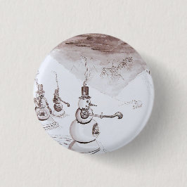 Steampunk Snowbots 1.5 in Button