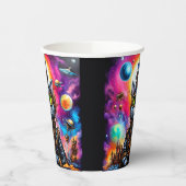 Steampunk Space Cat I Papieren Bekers (Links)