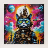 Steampunk Space Cat II Legpuzzel (Verticaal)