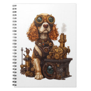 Steampunk Spaniel - Victoriaans hondenuitvinder Notitieboek