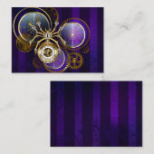 Steampunk Spider op Paarse achtergrond Visitekaartje (Voorkant / Achterkant)