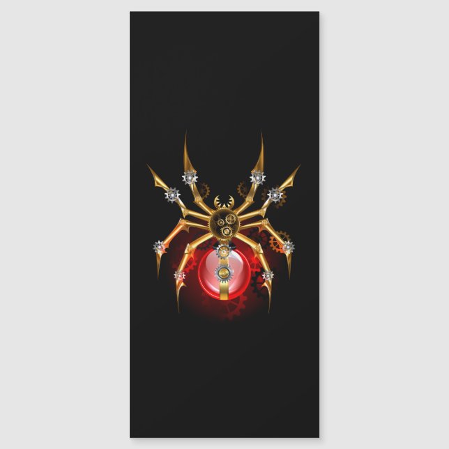 Steampunk spin op zwart (Voorkant)