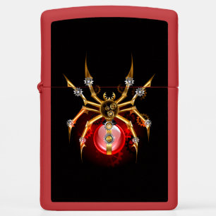 Steampunk spin op zwart