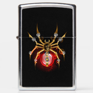 Steampunk spin op zwart