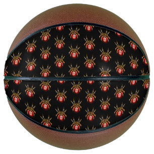 Steampunk spin op zwart basketbal