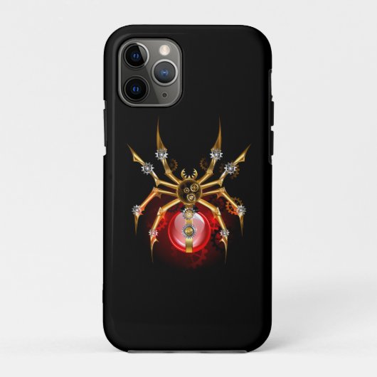 Steampunk spin op zwart Case-Mate iPhone case (Achterkant)
