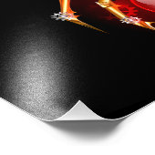 Steampunk spin op zwart foto afdruk (Hoek)