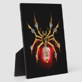 Steampunk spin op zwart fotoplaat (Zijkant)