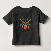 Steampunk spin op zwart kinder shirts (Voorkant)