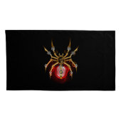 Steampunk spin op zwart kussensloop (Achterkant-Rechts)