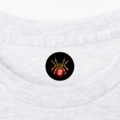 Steampunk spin op zwart labels (Aangebracht)
