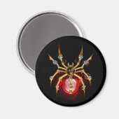 Steampunk spin op zwart magneet (Voorkant / Achterkant)