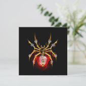 Steampunk spin op zwart menu (Staand voorkant)