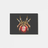 Steampunk spin op zwart post-it® notes (Voorkant)