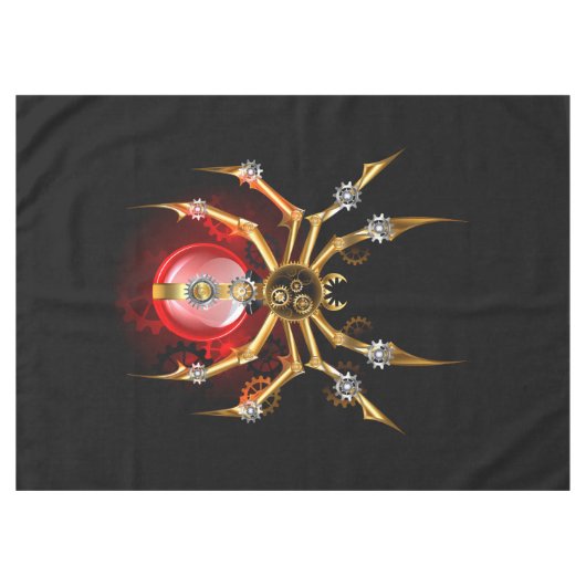 Steampunk spin op zwart tafelkleed (Voorkant (Horizontaal))