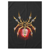 Steampunk spin op zwart tafelkleed (Voorkant)