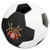 Steampunk spin op zwart voetbal (Drie kwart)