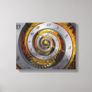 Steampunk - Spiral - oneindige tijd Canvas Afdruk