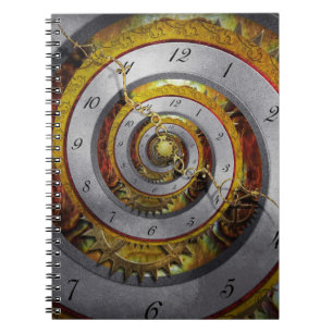 Steampunk - Spiral - oneindige tijd Notitieboek