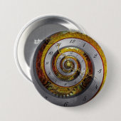Steampunk - Spiral - oneindige tijd Ronde Button 7,6 Cm (Voorkant /achterkant)