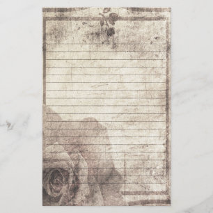 Steampunk Stationery - Antiek Roos Briefpapier