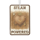 Steampunk Steam Powered Heart Luchtverfrisser (Achterkant)