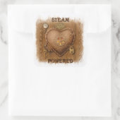 Steampunk Steam Powered Heart Sticker (Tas)