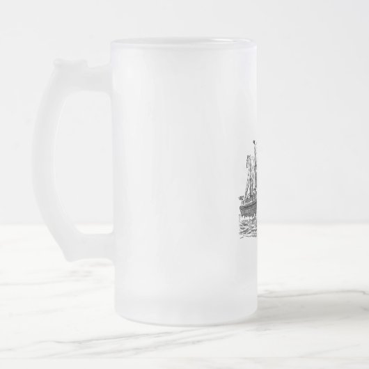 Steampunk Steamboot Matglas Bierpul (Links)