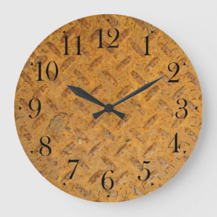 Steampunk Steel-plated Metal-look Wall Clock Grote Klok