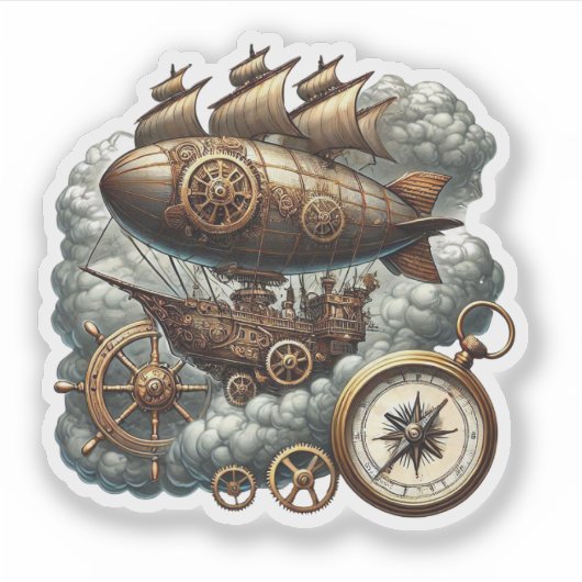 Steampunk Sticker (Voorkant)