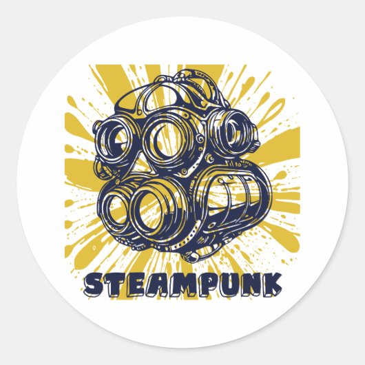 Steampunk Stickers – Vintage Art Sticker (Voorkant)