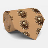 Steampunk  stijl schedel stropdas (Opgerold)