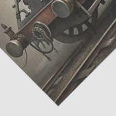 Steampunk Stoomtrein Decoupage Tissuepapier (Detail)
