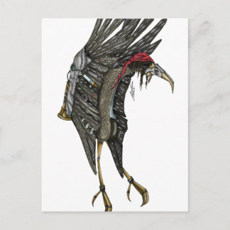 Steampunk Stork Briefkaart