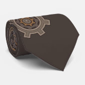 Steampunk Style Industrial Gears Stropdas (Opgerold)