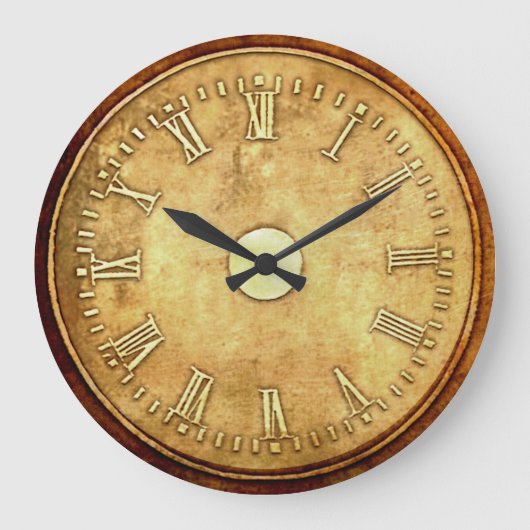 Steampunk Style Rust Edged  Grote Klok (Voorkant)