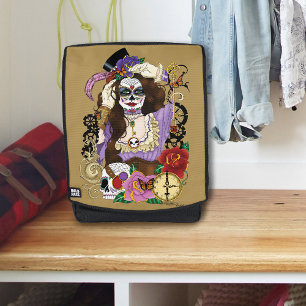 Steampunk Sugar Skull Rugtassen