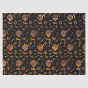 Steampunk Super Colorful Rusty Hot Air-ballonnen Tissuepapier