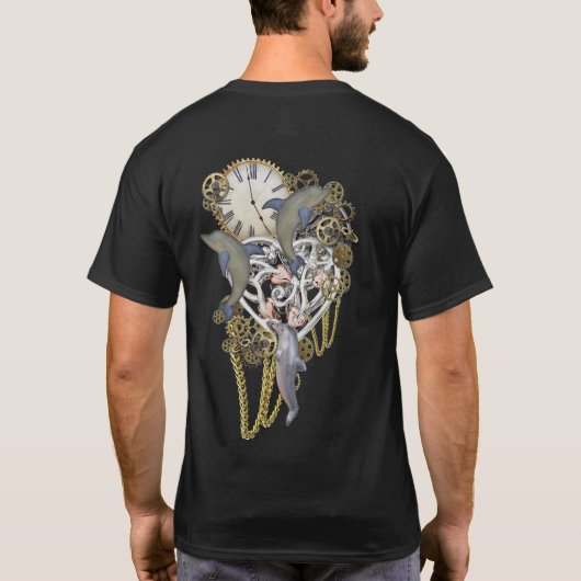 Steampunk - T-shirt Dolphins (Dos)