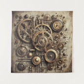 Steampunk Tandtapijt Wandkleed (Voorkant (horizontaal))