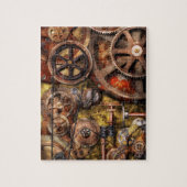 Steampunk - tandwielen - Binnenwerken Legpuzzel (Verticaal)